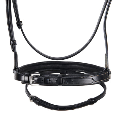 Leather English bridle with embroideries