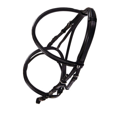 Leather English bridle with embroideries