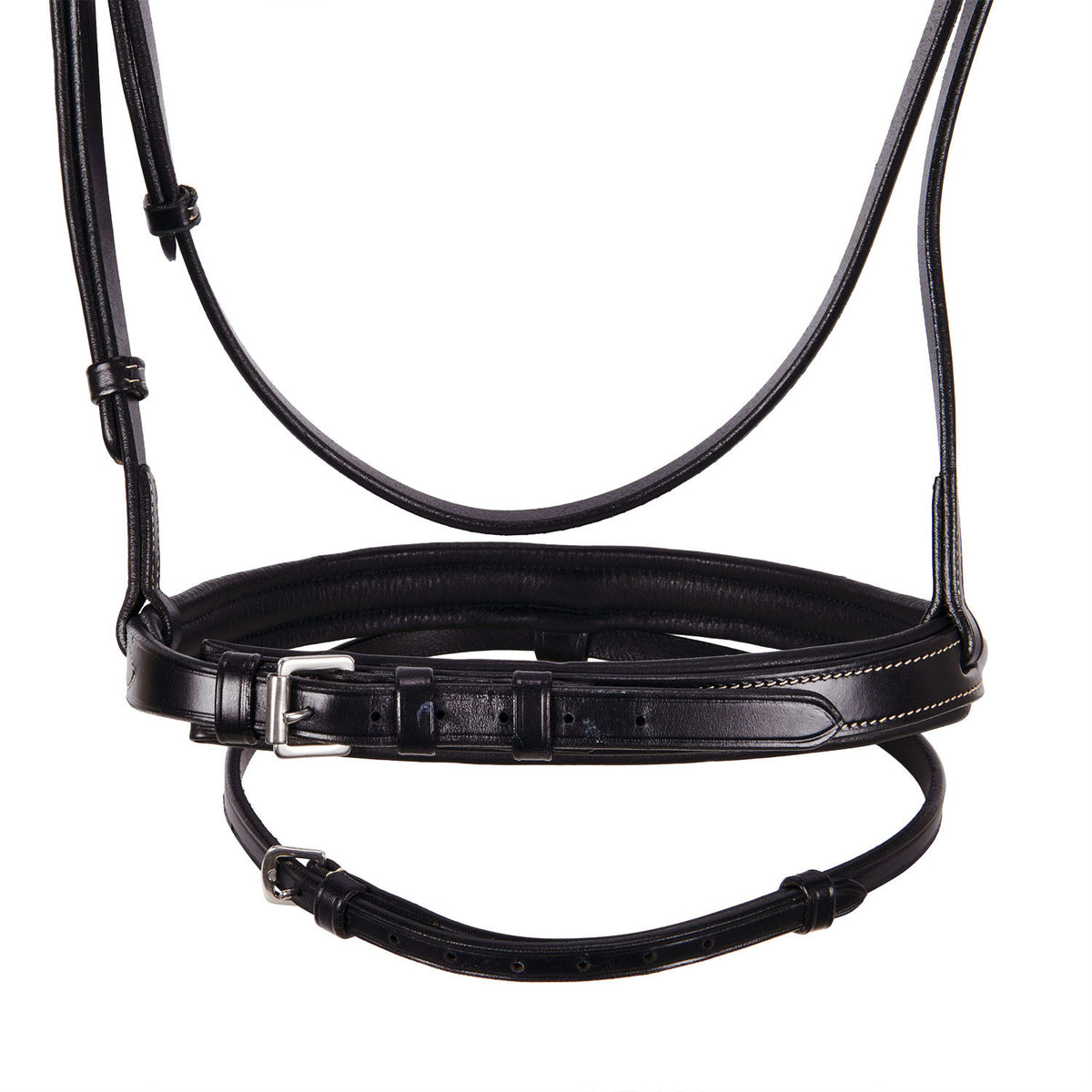 Leather English bridle with embroideries