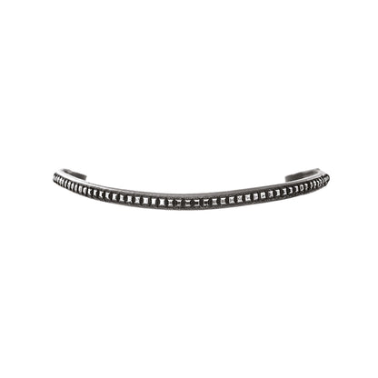 Leather browband with silver clincher.
