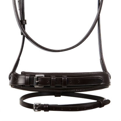 English leather bridle with rubber reins
