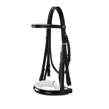 Dressage smooth leather bridle.
