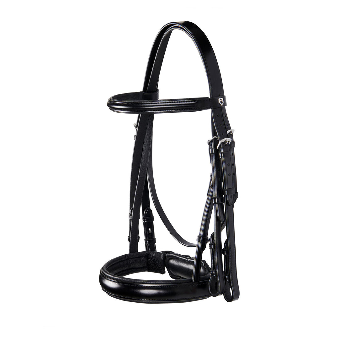 Leather dressage bridle.