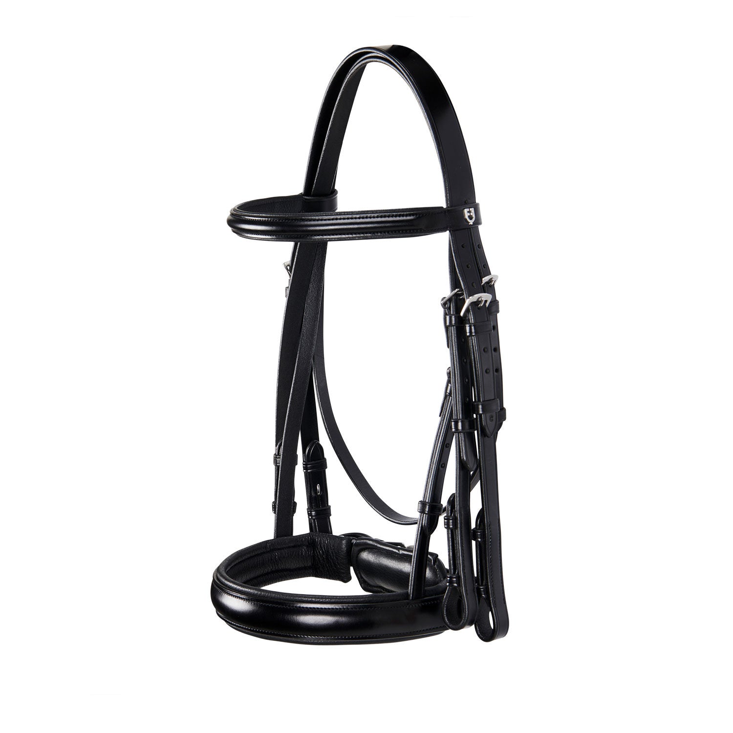 Leather dressage bridle.
