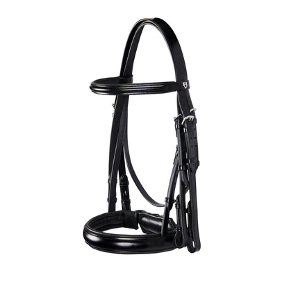 Leather dressage bridle.