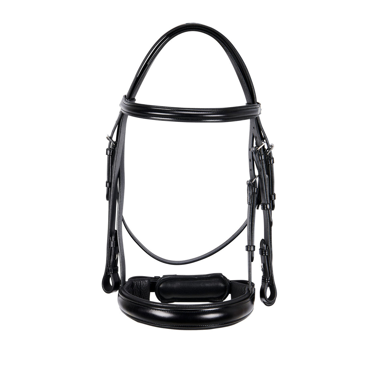 Leather dressage bridle