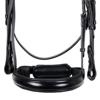 Leather dressage bridle