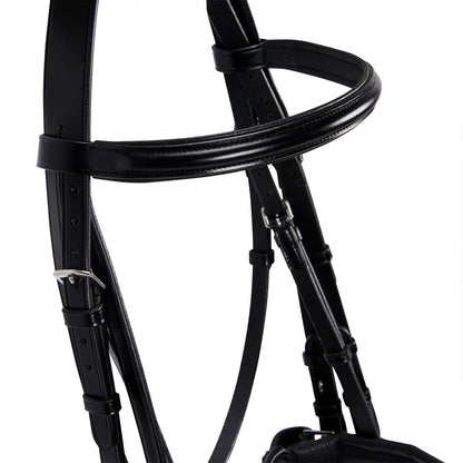 Leather dressage bridle