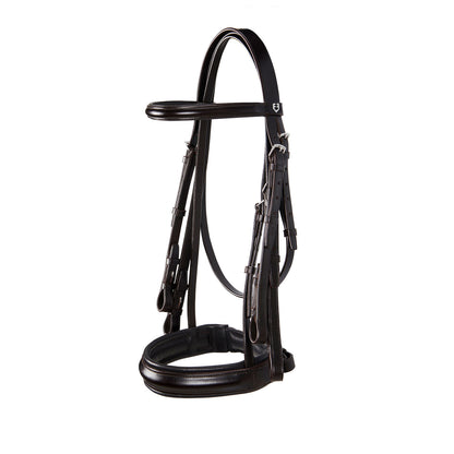 Leather dressage bridle.