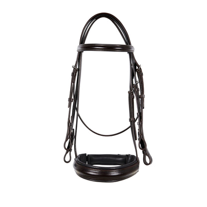 Leather dressage bridle