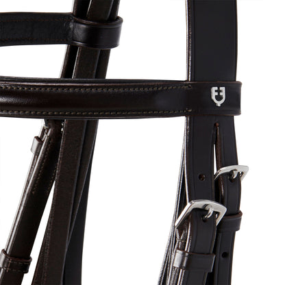 Leather dressage bridle