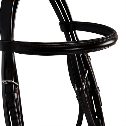 Leather dressage bridle
