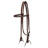 BROWBAND BLACK STEEL BUCKLE OILED WESTERN BRIDLE.