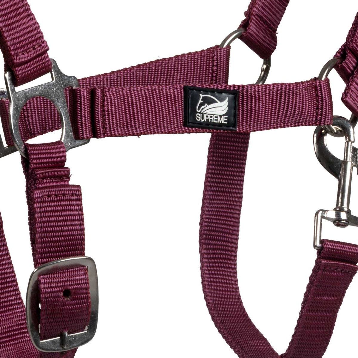 FOAL HALTER WITH DOUBLE ADJUSTMENT AND SNAP HOOK
