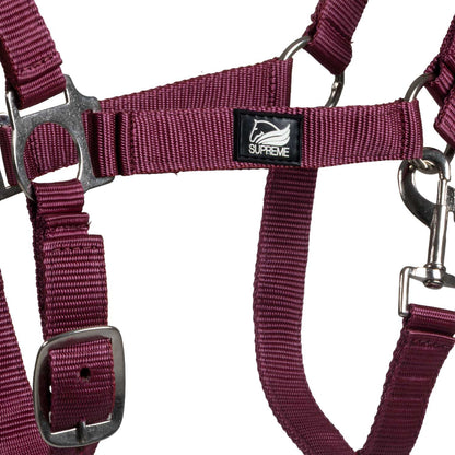 FOAL HALTER WITH DOUBLE ADJUSTMENT AND SNAP HOOK