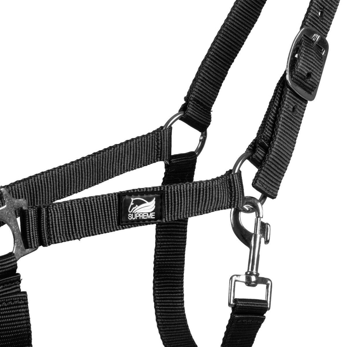 FOAL HALTER WITH DOUBLE ADJUSTMENT AND SNAP HOOK