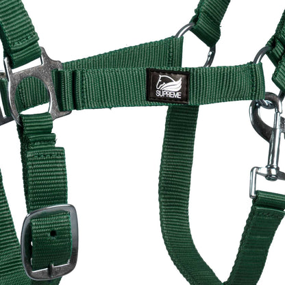 FOAL HALTER WITH DOUBLE ADJUSTMENT AND SNAP HOOK