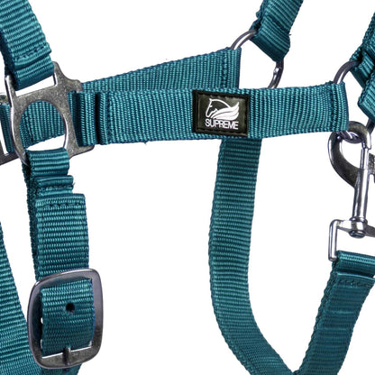 FOAL HALTER WITH DOUBLE ADJUSTMENT AND SNAP HOOK