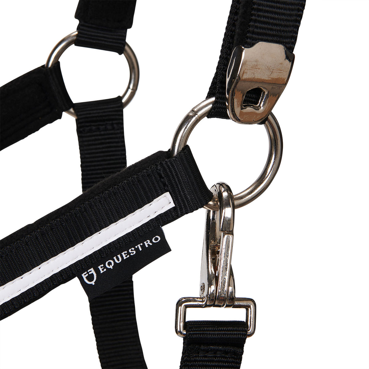 Halter with fleece padding and snap hook