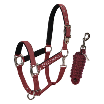 Padded double adjustment headcollar.