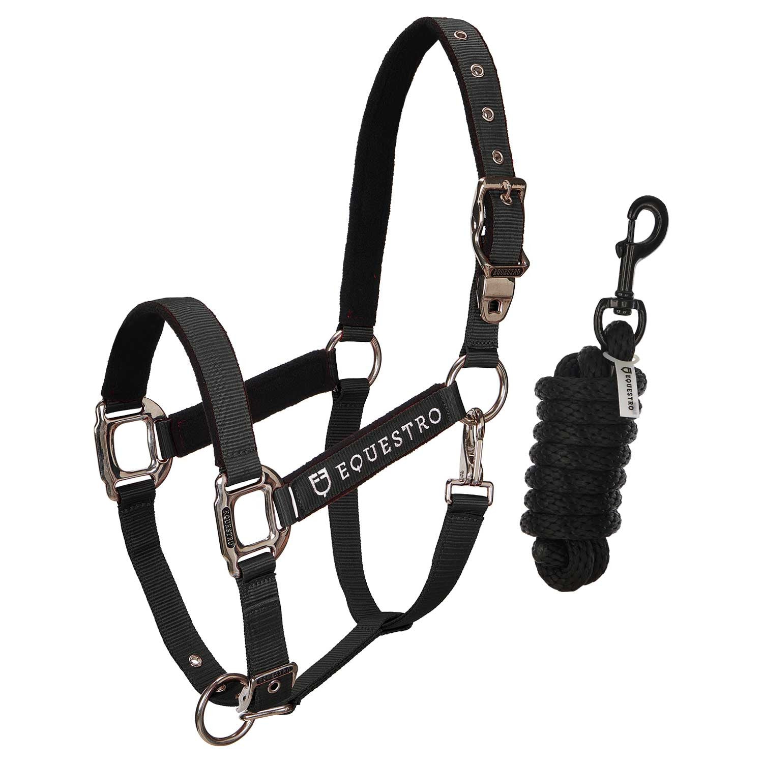 Padded double adjustment headcollar.