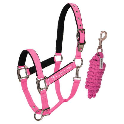 Padded double adjustment headcollar.