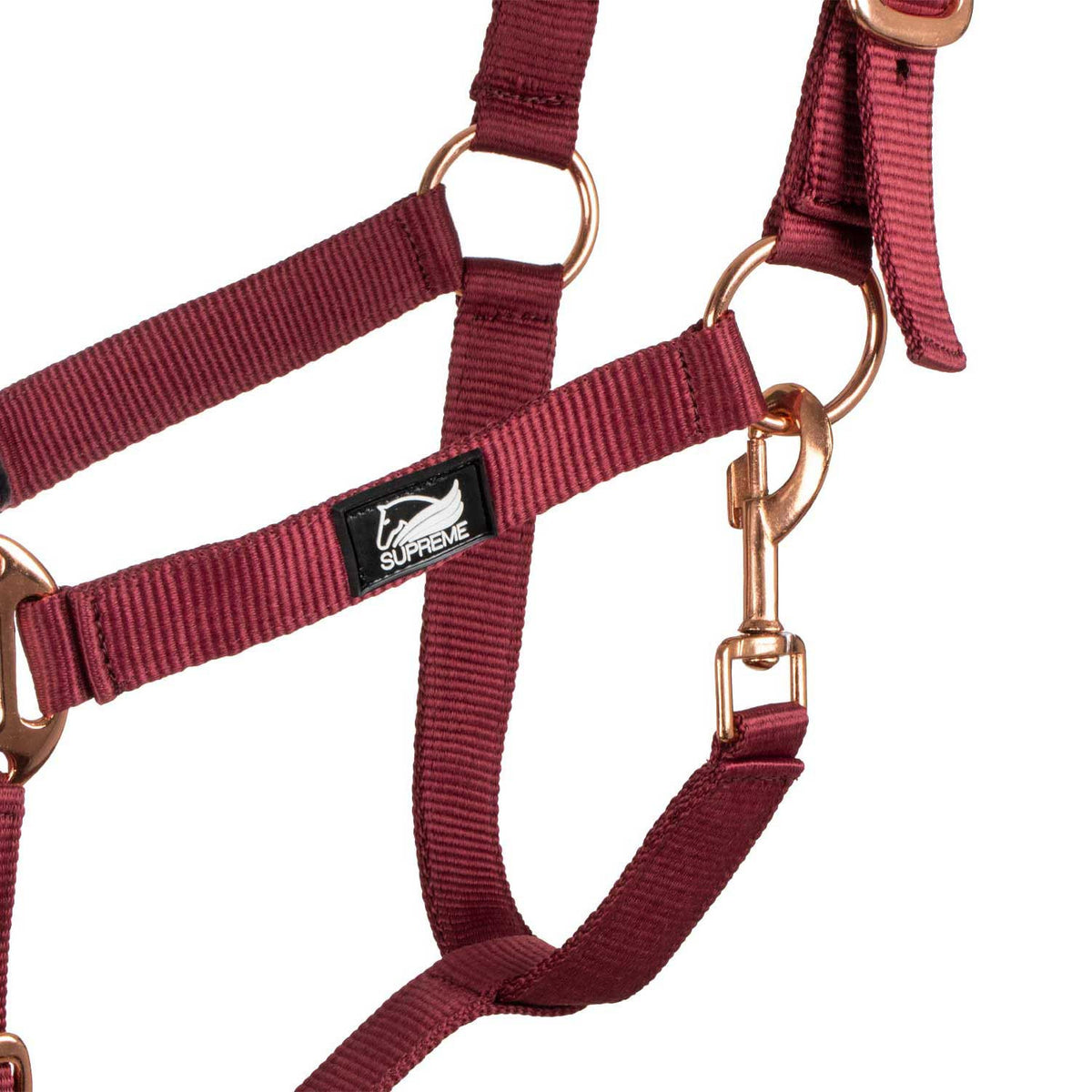 ROSE GOLD LINE NYLON HALTER + LEAD