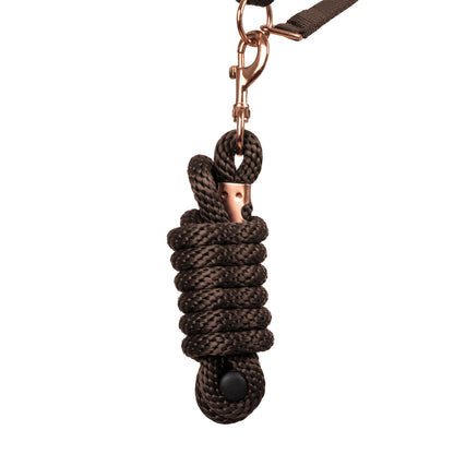 ROSE GOLD LINE NYLON HALTER + LEAD
