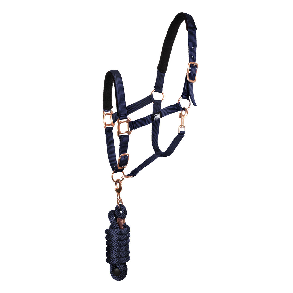 ROSE GOLD LINE NYLON HALTER + LEAD