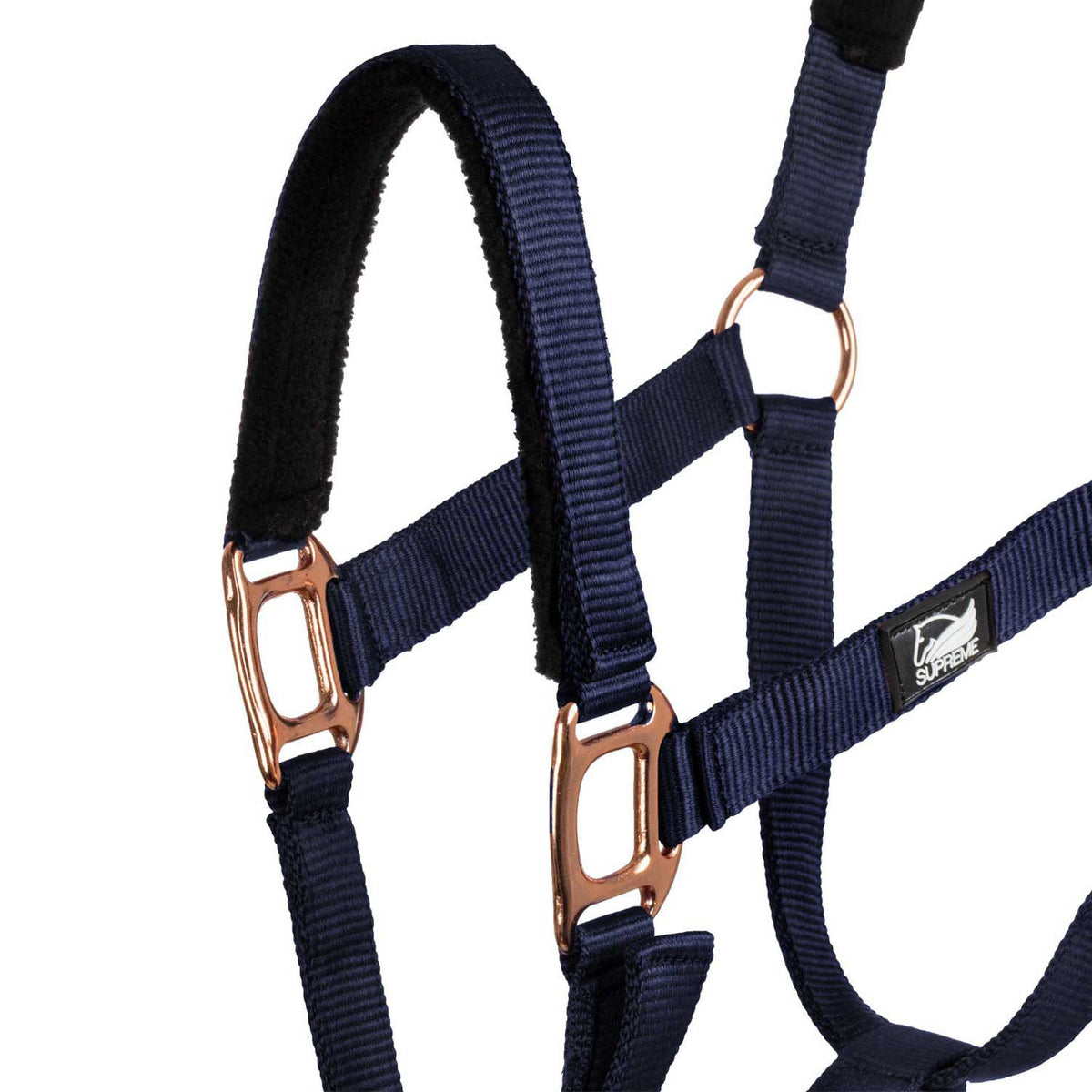 ROSE GOLD LINE NYLON HALTER + LEAD