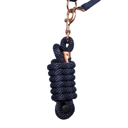 ROSE GOLD LINE NYLON HALTER + LEAD