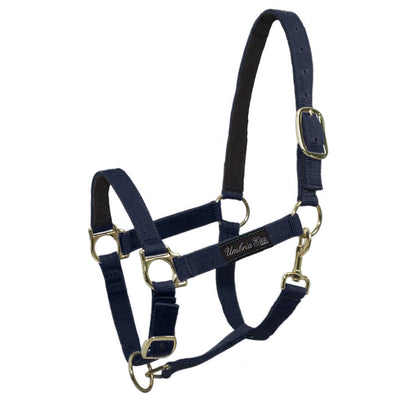 NYLON HALTER WITH LEATHER REINFORCEMENT