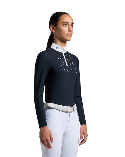 Cavalleria Toscana CT Girls Jersey Long-Sleeved Competition Shirt.