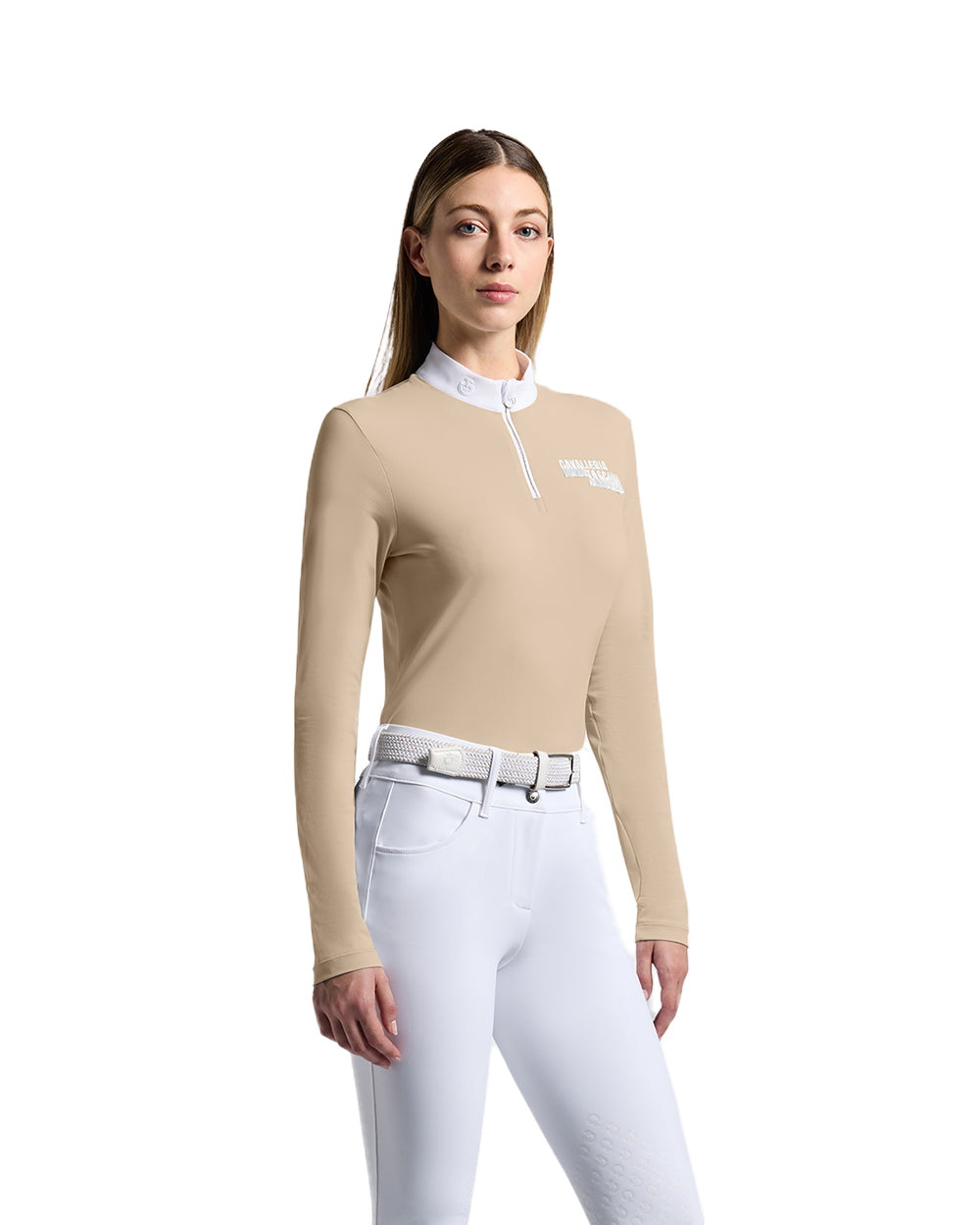 Cavalleria Toscana Ladies Competition Shirt with Embroidered Logo