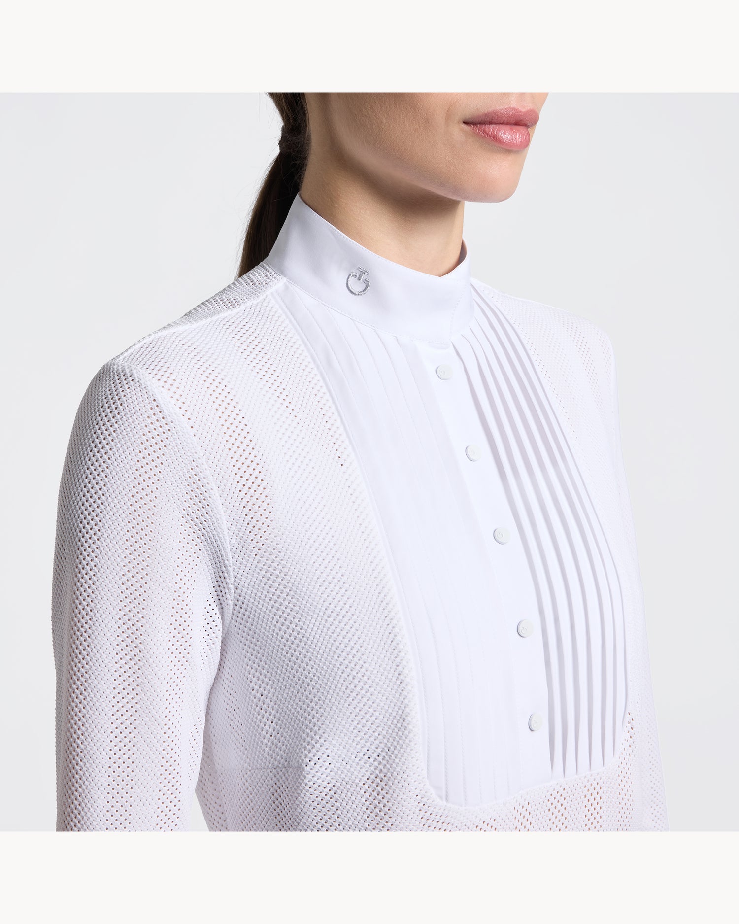 Cavalleria Toscana CT Ladies Jacquard Jersey Long-Sleeved Competition Shirt