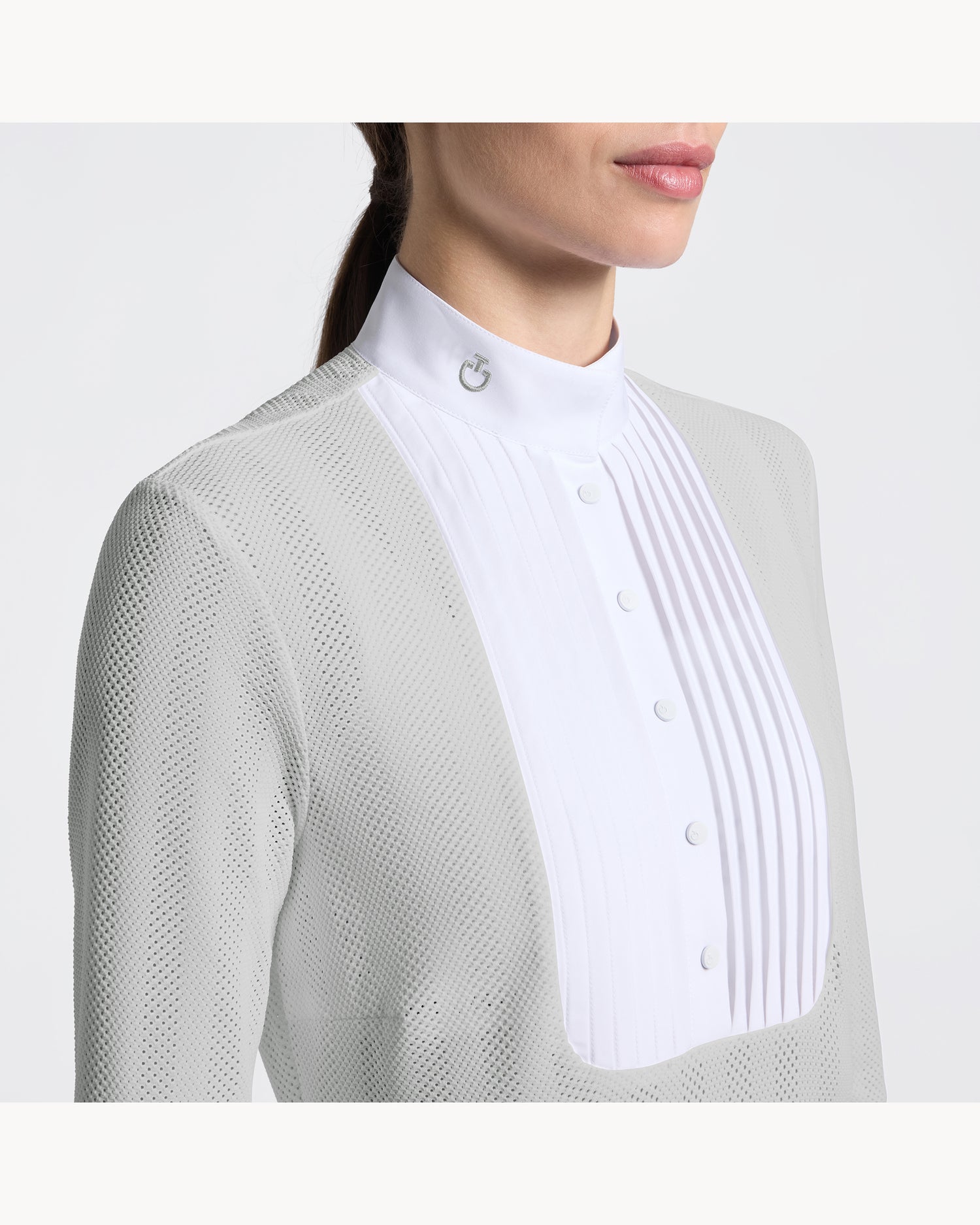 Cavalleria Toscana CT Ladies Jacquard Jersey Long-Sleeved Competition Shirt