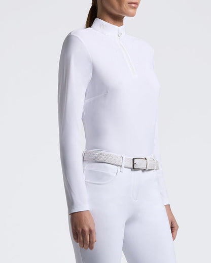 Cavalleria Toscana CT Ladies Competition Shirt With Sequin Bib