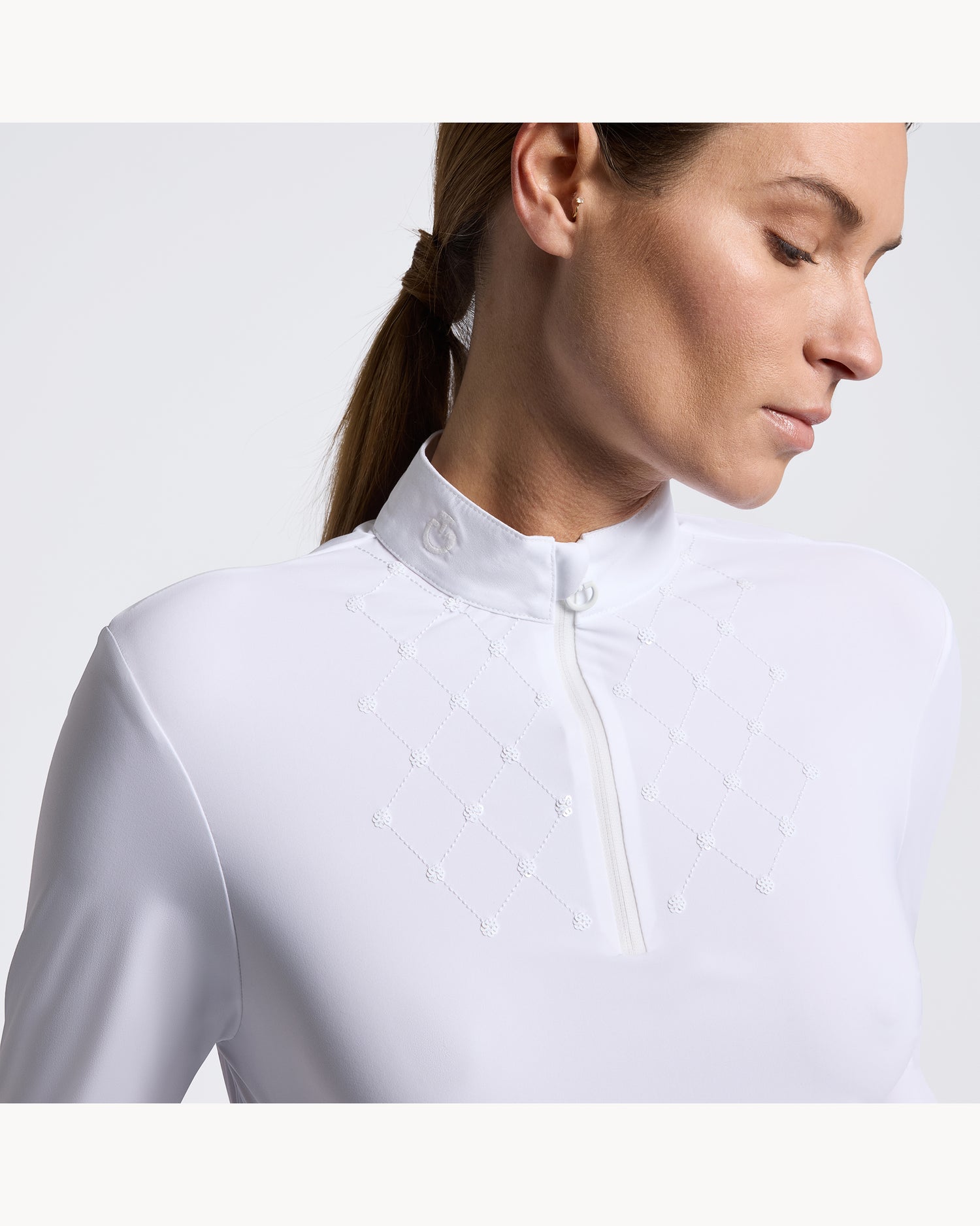 Cavalleria Toscana CT Ladies Competition Shirt With Sequin Bib