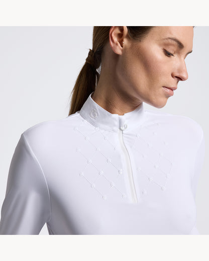 Cavalleria Toscana CT Ladies Competition Shirt With Sequin Bib