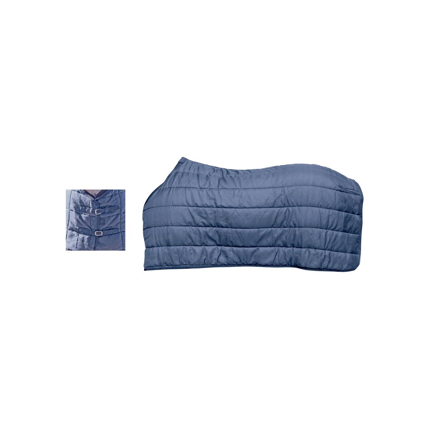 POLYCOTTON UNDER RUG  200 GRAMS FILLING NAVY BLUE COLOR.