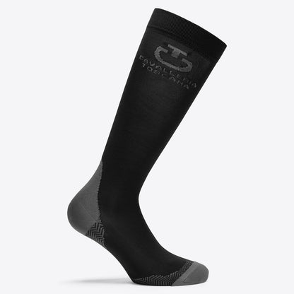 Cavalleria Toscana CT Ladies Jacquard Logo Sock 3 Pack