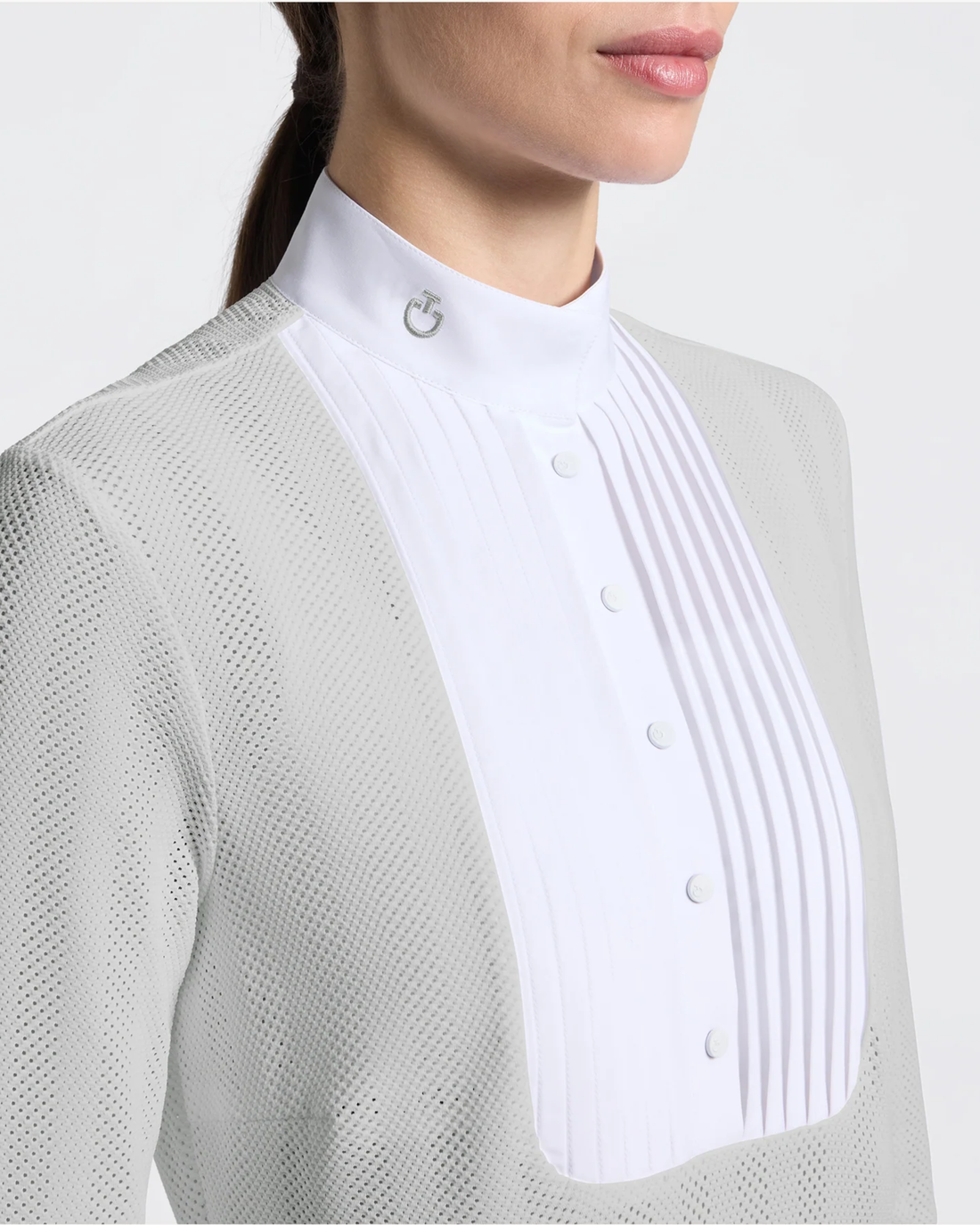 Cavalleria Toscana CT Ladies Jacquard Jersey Long-Sleeved Competition Shirt