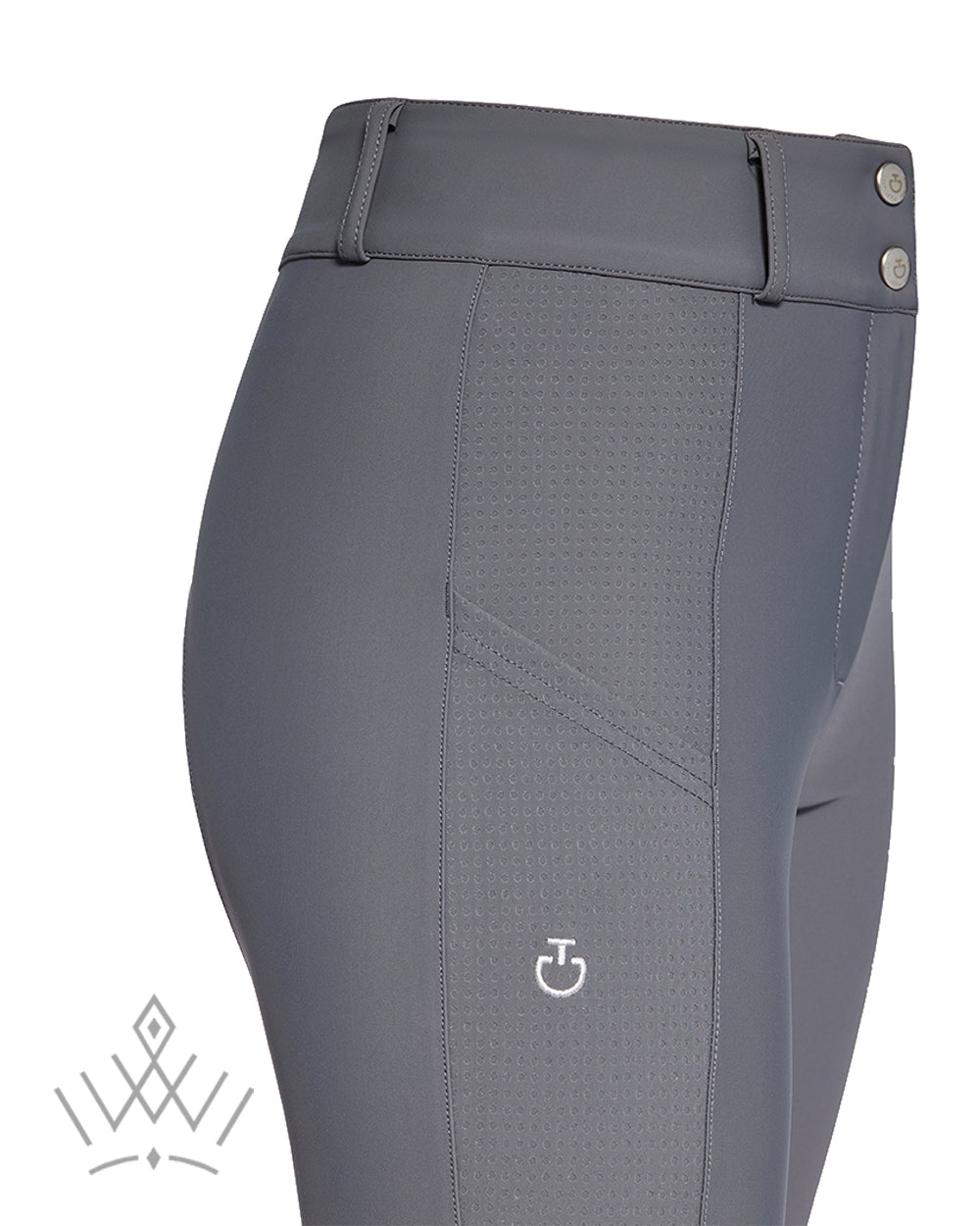 Cavalleria Toscana Perforated Insert Ladies Knee Grip Breeches - Shop Online