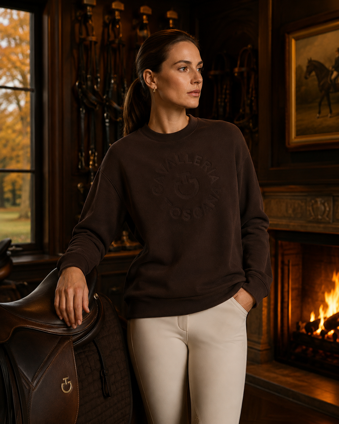 Cavalleria Toscana CT Ladies Crew Neck *Pre-order for September Dispatch*