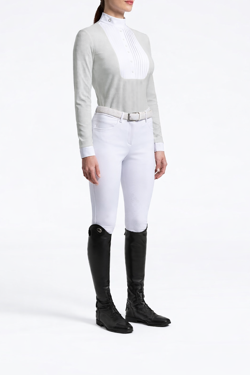 Cavalleria Toscana CT Ladies Jacquard Jersey Long-Sleeved Competition Shirt