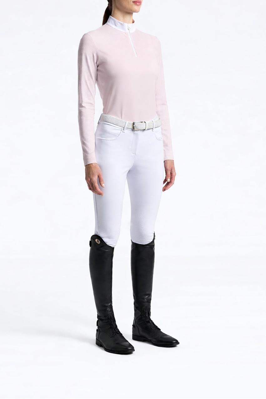 Cavalleria Toscana CT Ladies Perforated Long-Sleeved Competition Shirt