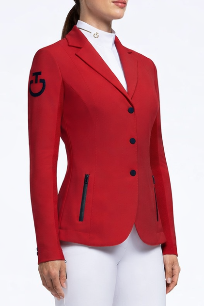 Cavalleria Toscana CT Ladies EVO Light Zip Riding Jacket - Red