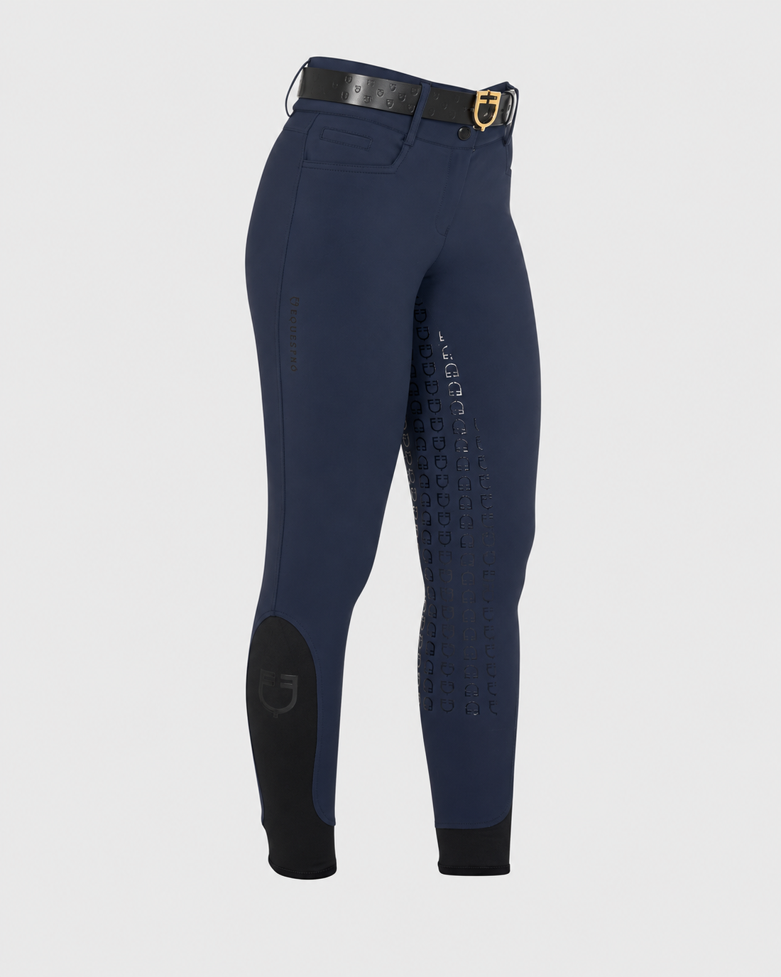 Equestro Ladies High-Waisted Knee Grip Breeches With Fleece Lining