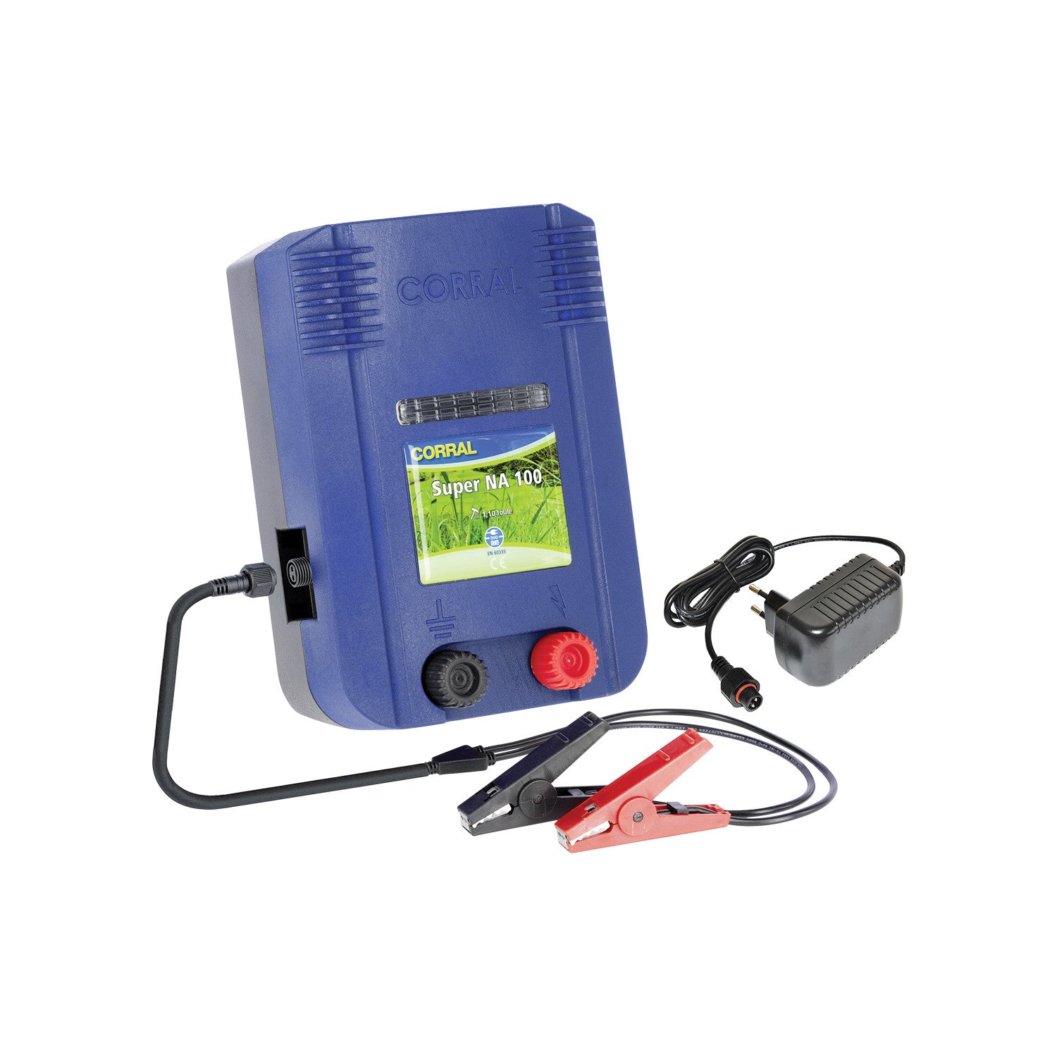 POWER LINE SUPER NA100 WITH TRANSFORMER AND CABLES FOR 12V CAR BATTERY.
