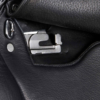 Jumping saddle double leather
